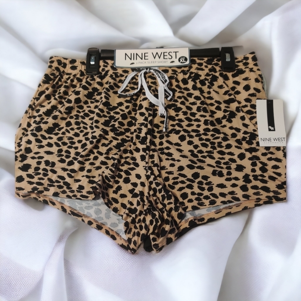 NWT - NINE WEST 2 PACK SLEEP SHORT - SZ XL